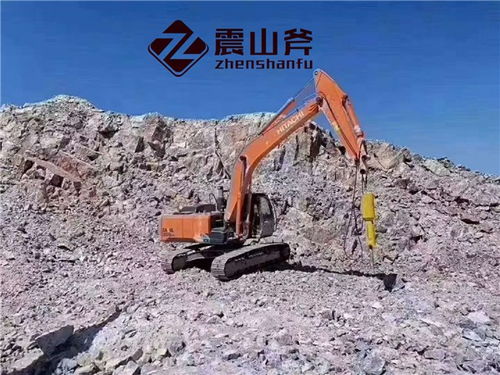 息县破碎石头机岩石劈裂机作业视频
